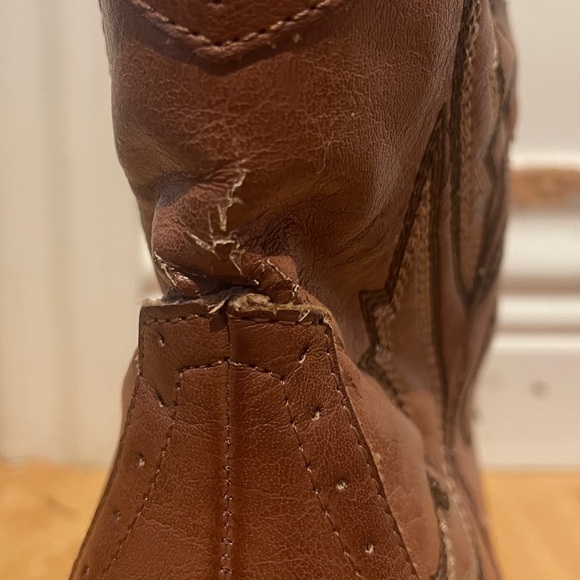 Mia leather cowboy booties - Picture 10 of 11